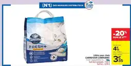 Carrefour Market Litière pour chats CARREFOUR COMPANINO offre