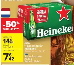 Carrefour Bière 'Format Spécial' HEINEKEN offre