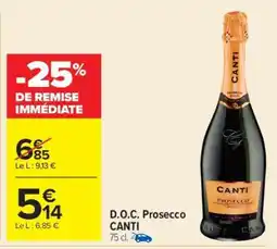 Carrefour D.O.C. Prosecco CANTI offre