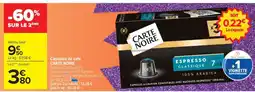 Carrefour Capsules De Café Carte Noire offre