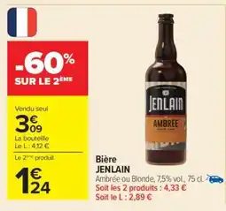 Carrefour BIÈRE JENLAIN offre