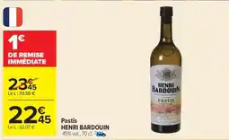 Carrefour Pastis Henri Bardouin offre