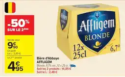 Carrefour Bière d'Abbaye AFFLIGEM offre