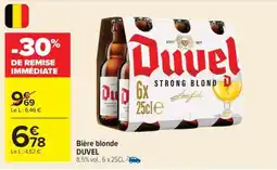 Carrefour Bière Blonde Duvel offre