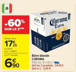 Carrefour BIÈRE BLONDE “CORONA” offre