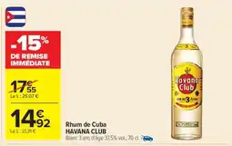 Carrefour Rhum de Cuba HAVANA CLUB offre