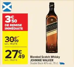 Carrefour JOHNNIE WALKER Double Black offre