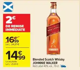 Carrefour Blended Scotch Whisky JOHNNIE WALKER offre