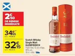 Carrefour Scotch Whisky Single Malt GLENFIDDICH offre
