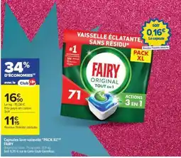 Carrefour Capsules lave-vaisselle Pack XL offre