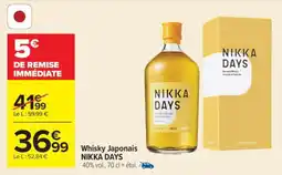 Carrefour Whisky Japonais NIKKA DAYS offre