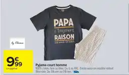 Carrefour Pyjama court homme offre