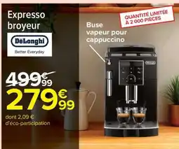 Carrefour Expresso Broyeur DeLonghi offre