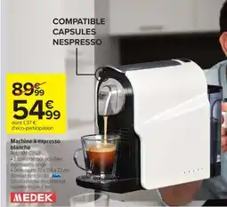 Carrefour Machine à expresso blanche offre