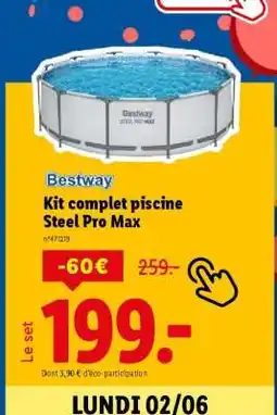 Lidl Kit complet piscine Steel Pro Max offre