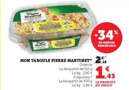 U Express Mon taboule pierre martinet offre