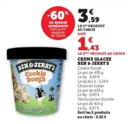U Express Creme glacee ben & jerry's offre