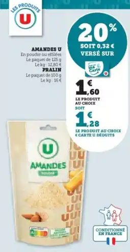 U Express Amandes u offre