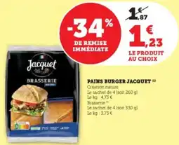 Pains burger jacquet