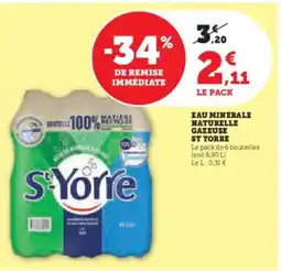 U Express Eau minerale naturelle gazeuse st yorre offre