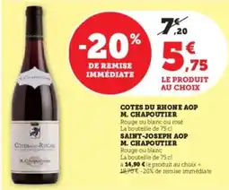 U Express Cotes du rhone aop m chapoutier offre