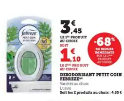 U Express Desodorisant petit coin febreze offre