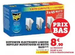 U Express Diffuseur electrique liquide repulsif moustiques 45 nuits raid offre