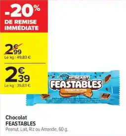 Carrefour Contact Chocolat feastables offre