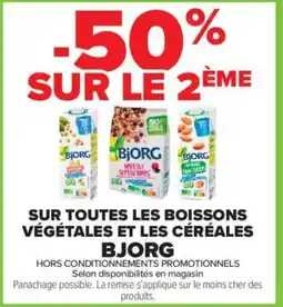 Carrefour Contact Sur toutes les boissons végétales et les céréales bjorg offre
