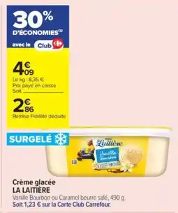Carrefour Contact Crème glacée la laitière offre