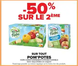 Carrefour Contact Sur tout pom'potes offre