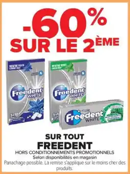 Carrefour Contact Sur tout freedent offre
