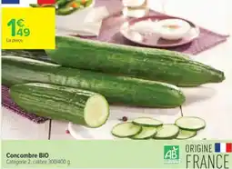 Carrefour Contact Concombre bio offre