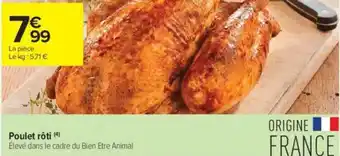 Carrefour Contact Poulet rôti offre