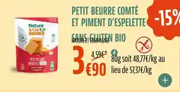 La Vie Claire Petit beurre comté et piment d'espelette sans gluten offre