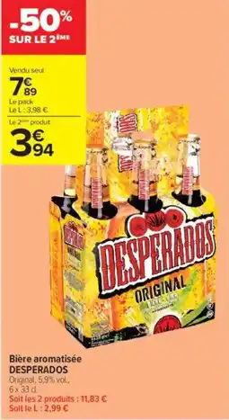 Carrefour Contact Bière aromatisée desperados offre