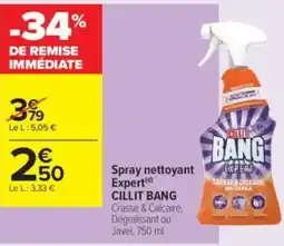 Carrefour Contact Spray nettoyant expert cillit bang offre