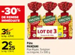 Carrefour Pate panzani offre