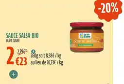 Sauce salsa bio