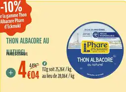 La Vie Claire Thon albacore au naturel offre