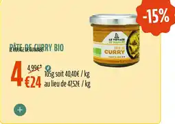 La Vie Claire Pâte de curry bio offre