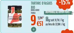 Tartare d'algues bio
