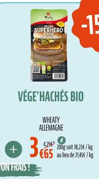 La Vie Claire Vége'hachés bio offre