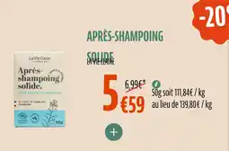La Vie Claire Après-shampoing solide offre