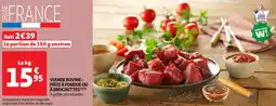 Auchan Supermarché Viande bovine pièce à fondue ou à brochettes offre