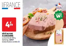 Auchan Supermarché Pâté de foie à l'ancienne offre