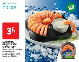 Auchan Supermarché Couronne de queues de crevettes offre