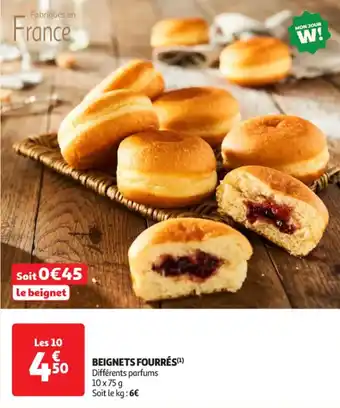 Auchan Supermarché Beignets fourrés offre