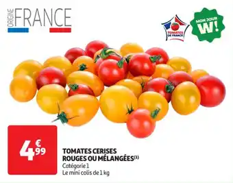 Auchan Supermarché Tomates cerises rouges ou mélangées offre