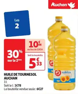 Auchan Supermarché Huile de tournesol auchan offre